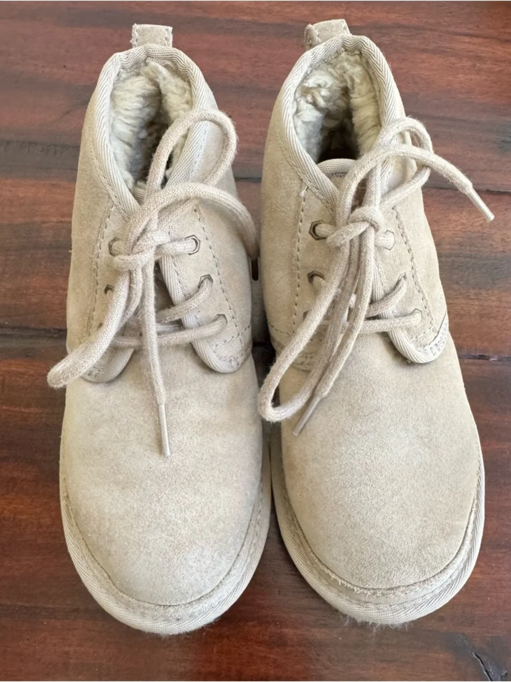 Ugg Unisex Kids Neumel II 1017320K Brown Lace-Up Ankle Chukka Boots Size 13
